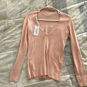 Guess Holly Snap Logo Sweater Top